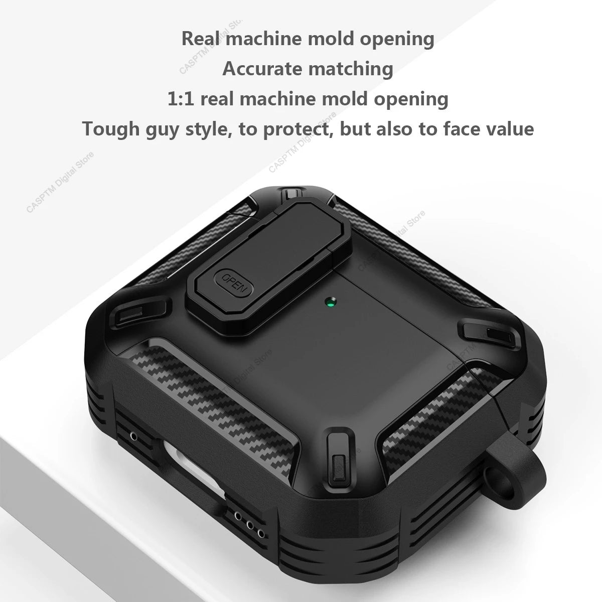 Security Lock Case For AirPods 4 4th Gen Cover TPU PC Protective Cases For Apple AirPods 5 Fundas Earphone Accessories With Hook