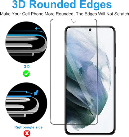 1/4Pcs Tempered Glass Screen Protector for Samsung Galaxy S24 - Smartphone Protection Suitable for Samsung S24 Series