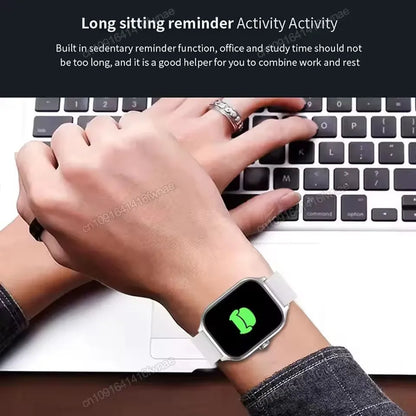 2026 New Smart Watch For Android IOS 2.01Inch Color Screen Bluetooth Call Blood Oxygen/Pressure Monitoring SmartWatch Women HT30