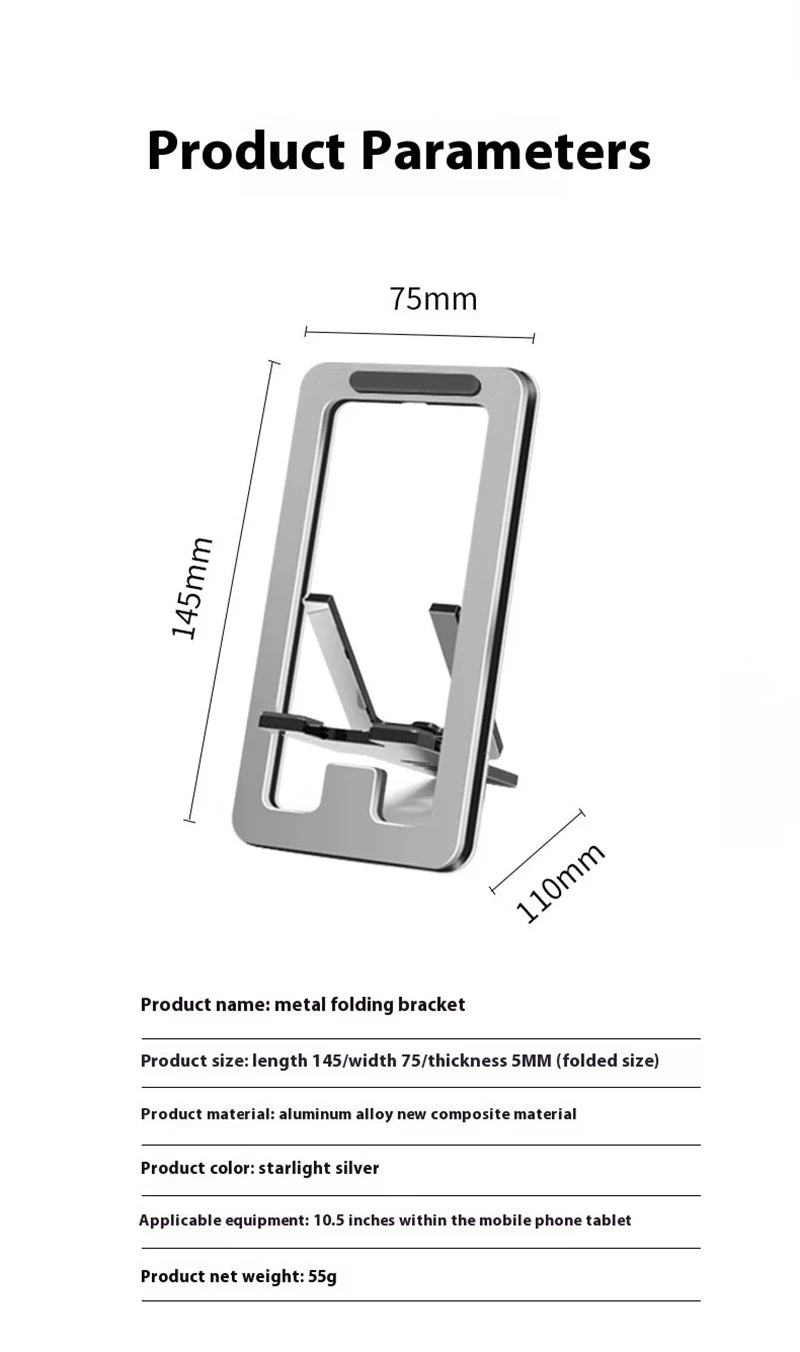 Phone Holder Desktop Lazy Stand Bedside Foldable Multi-Function Smartphone Table  Support for Iphone 13 14 15 Pro Max Huawei