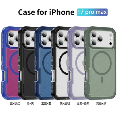 Military Grade OTT Armor Anti-Slip Phone Case For iPhone 18 17 Pro Max Air 16 15 14 Plus 13 For MagSafe Charger Protection Cover