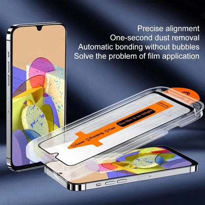 1-5PCS Tempered Glass For iPhone 18 17 Pro Max 17 Air 16 15 14 Plus 13 12 Mini 11 XR XS Dust Free Installation Screen Protectors