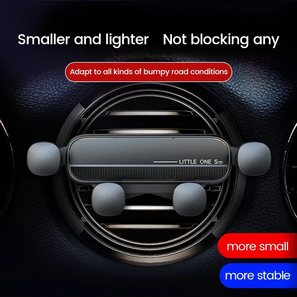 Gravity Car Phone Holder Air Vent Mount Cell Phone Holder in Car Mobile Support For iPhone16 15 14 13 12 Xiaomi GPS Stand