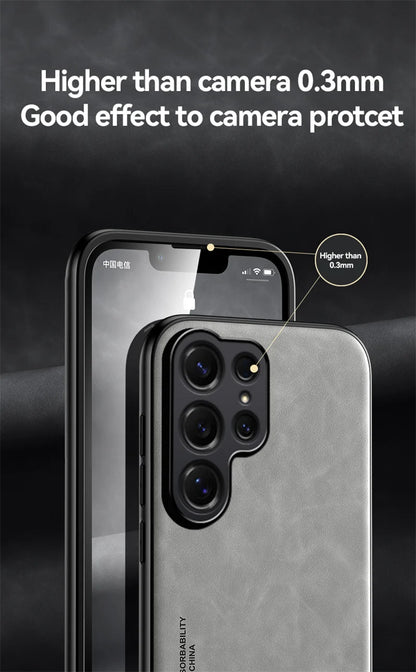 Magnetic Leather Protect Phone Case For Samsung Galaxy S26 S25 S24 S23 S22 Note 20 Ultra Plus S26FE S25FE S24FE Case Back Cover