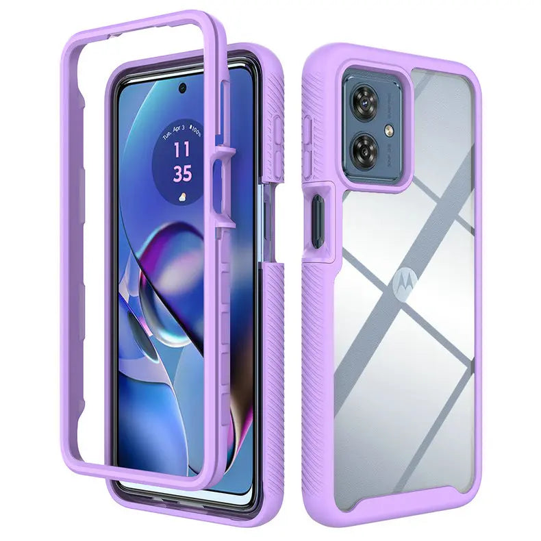 For Motorola Moto G86 Power G56 G77 G87 G55 G35 G24 G54 Power 5G Crystal Case Back Cover Moto G84 Case Phone G14 G 86 G04s funda