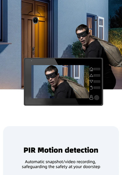 4.3 Inch HD Display Visual Peephole Video Doorbell 145 Degree Angel 1 Megapixel Camera PIR Motion Detection Night Vision Cat Eye