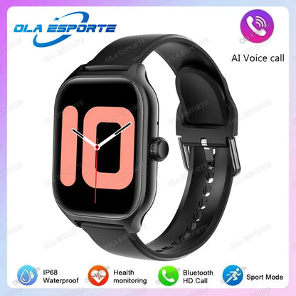 2026 New Smart Watch For Android IOS 2.01Inch Color Screen Bluetooth Call Blood Oxygen/Pressure Monitoring SmartWatch Women HT30