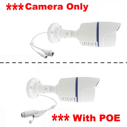 JIENUO 4K Poe Camera IP Outdoor Waterproof Security Surveillance Night Vision 4MP 5MP 8MP Onvif Audio CCTV Video HD Home Cam Net