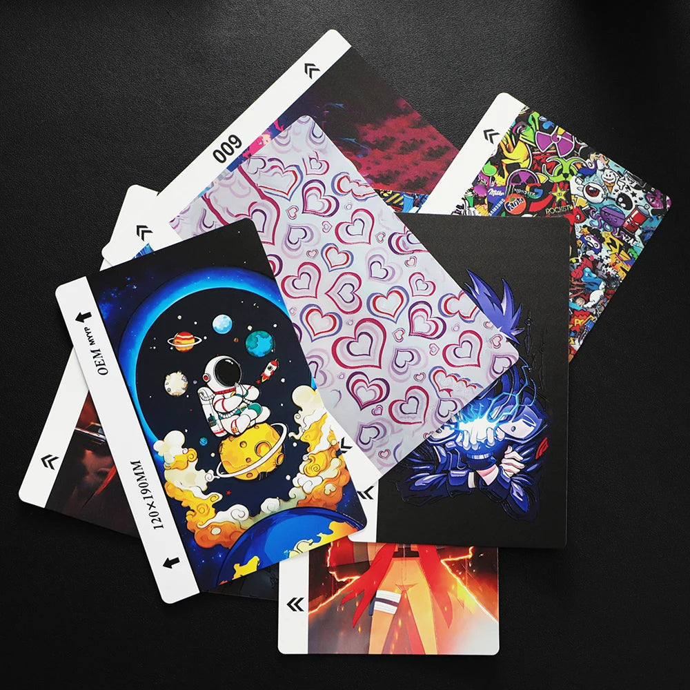 FONLYU 50pc 3D Embossed Back Skin Sticker Protective Film Rear Decorative Sheet For Mobile Phone Hydrogel Film Cutting Machine
