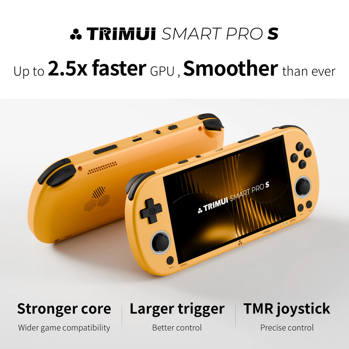 Trimui Smart Pro S TG5050 Handheld Game Console - Best for PSP Game, Octa-core 2.0GHz 4.96" IPS Display RGB LED 5000mAh Battery