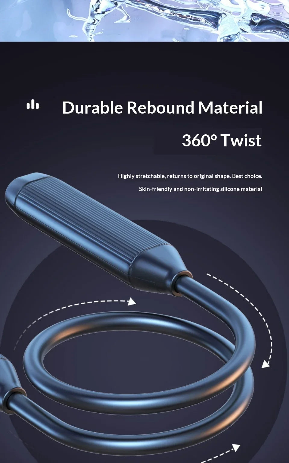In-Ear Comfortable Wear Earphone Neck-hung Wireless Bluetooth Headphone Ultra-Long Battery Life Noise Cancellation Earbuds