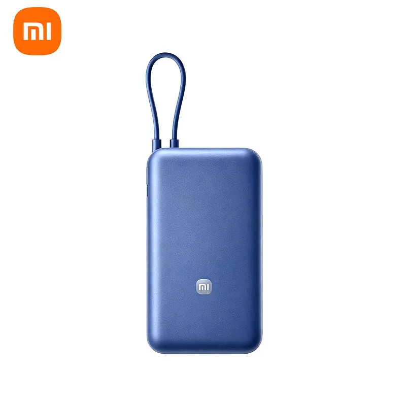 Xiaomi 20000mAh 33W Two-Way Fast Charging Power Bank with Built-in USB-C Cable Portable External Battery for iPhone Samsung