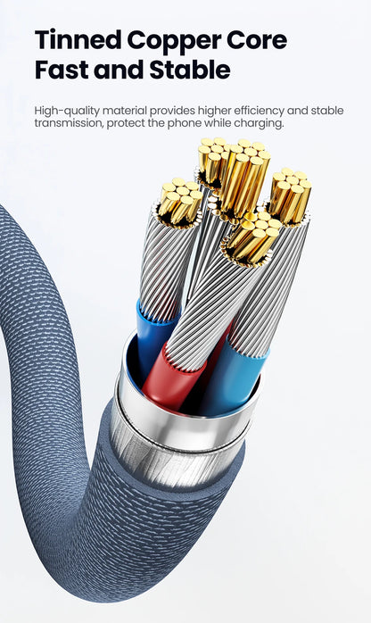 Toocki USB A to Lightning Cable 2.4A Smart Auto Power-off Fast Charging Data Wire for iPhone 14 13 12 11 Pro Max XS 8 7 SE iPad
