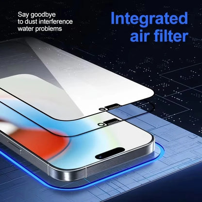 1-5Pcs Ultra HD Dust Free Screen Protector For iPhone 17 16 15 13 11 12 14 Pro Max 16e 7 8 Plus SE 17 Air Glass Easy Install Box