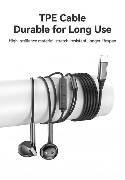 For Samsung Earphones HiFi Surround Sound With Mic Volume Control Type C 3.5mm Music Wired Headphones For Galaxy S26 S25 S24 S23