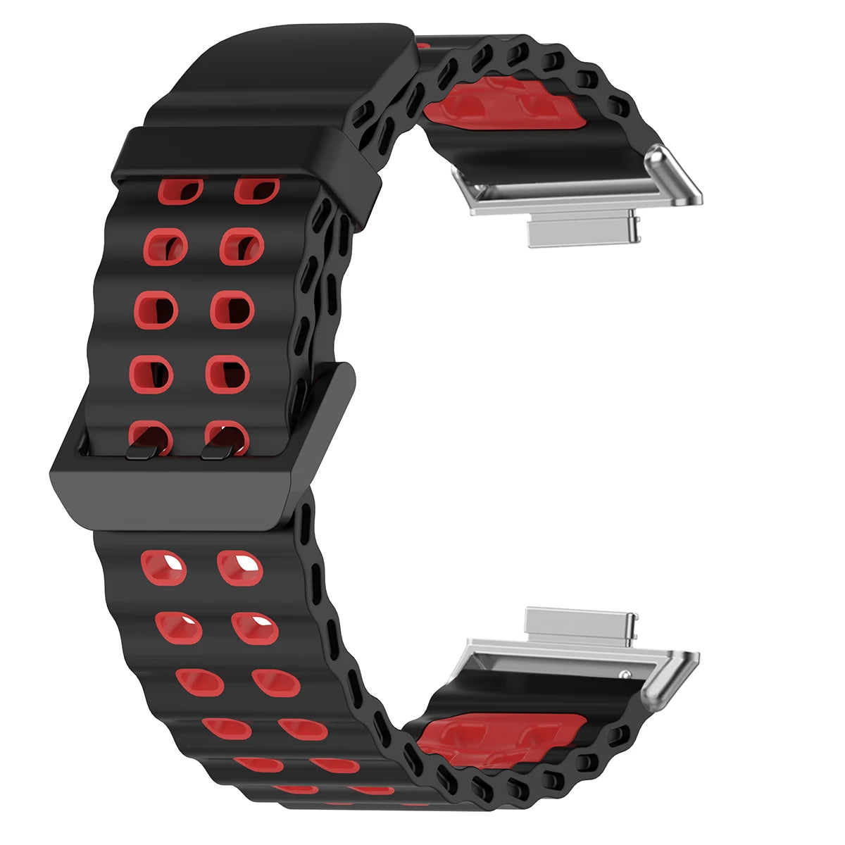 Soft Silicone Strap for Redmi Watch 6 5 4 Sports Two Tone Wristband for Xiaomi Mi Band 8 9 Pro Adjustable Rubber Wristband