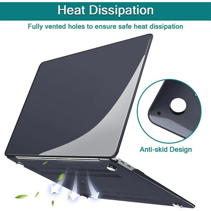 Laptop Case For Macbook Air 13.6 M5 M4 M3 M2 A2681 A3113 A3240 A3449 Air13.3 A1932 A2179 A2337 Case Pro13 A2251 Air15 Case Cover