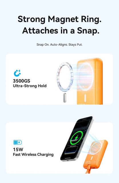 [CCC Certification] Vention Magnetic Power Bank 22.5W 10000mAh Portable 3C Powerbank 15W Wireless Fast Charger for iPhone 17 16