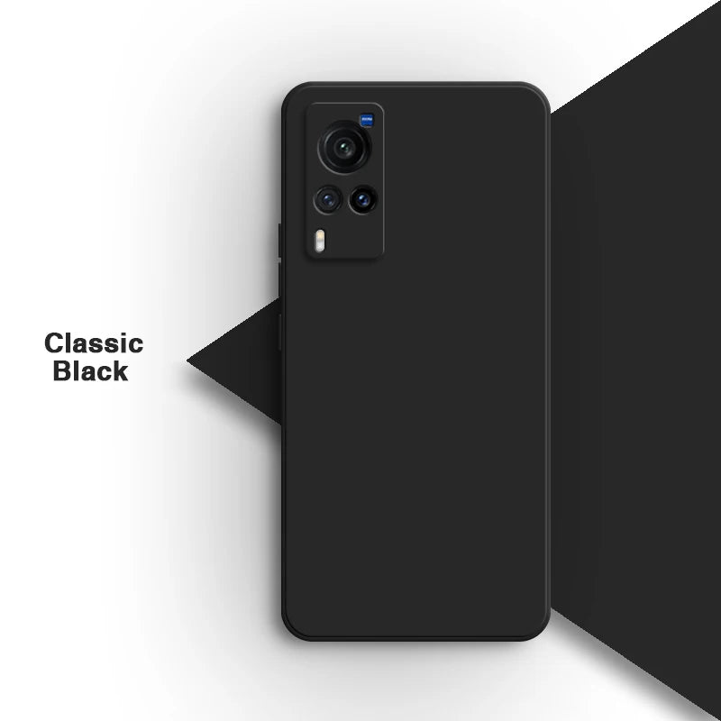 Simple Original Case Back Cover for VIVO X60 X60T Pro X60Pro Plus Pro+ X60S 5G Lens Protection Soft Square Liquid Silicone Shell