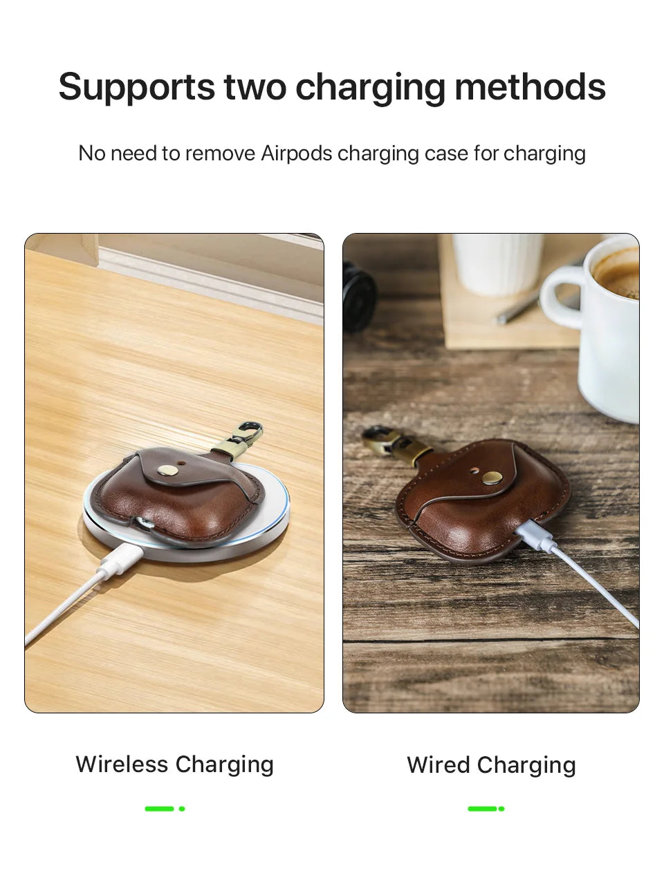 Genuine Leather Cover for AirPods Pro 3 Case Airpod Pro 2nd 1st generation Bluetooth Wireless Headphones Charging Box with Hook
