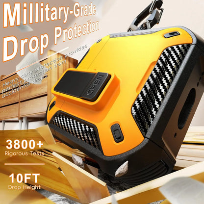 for AirPod 4 Case Carbon Fiber Elements Military Drop Proof Auto Pop up Cover with Cleaning Kit for Men AirPods 4 Earbuds Funda