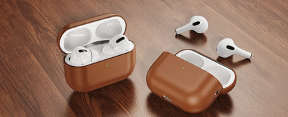 Eary Genuine Leather Protection Case for AirPods Pro 3 Durable  Earphone Case for AirPods 3 Pro Shockproof Protective Full Cover