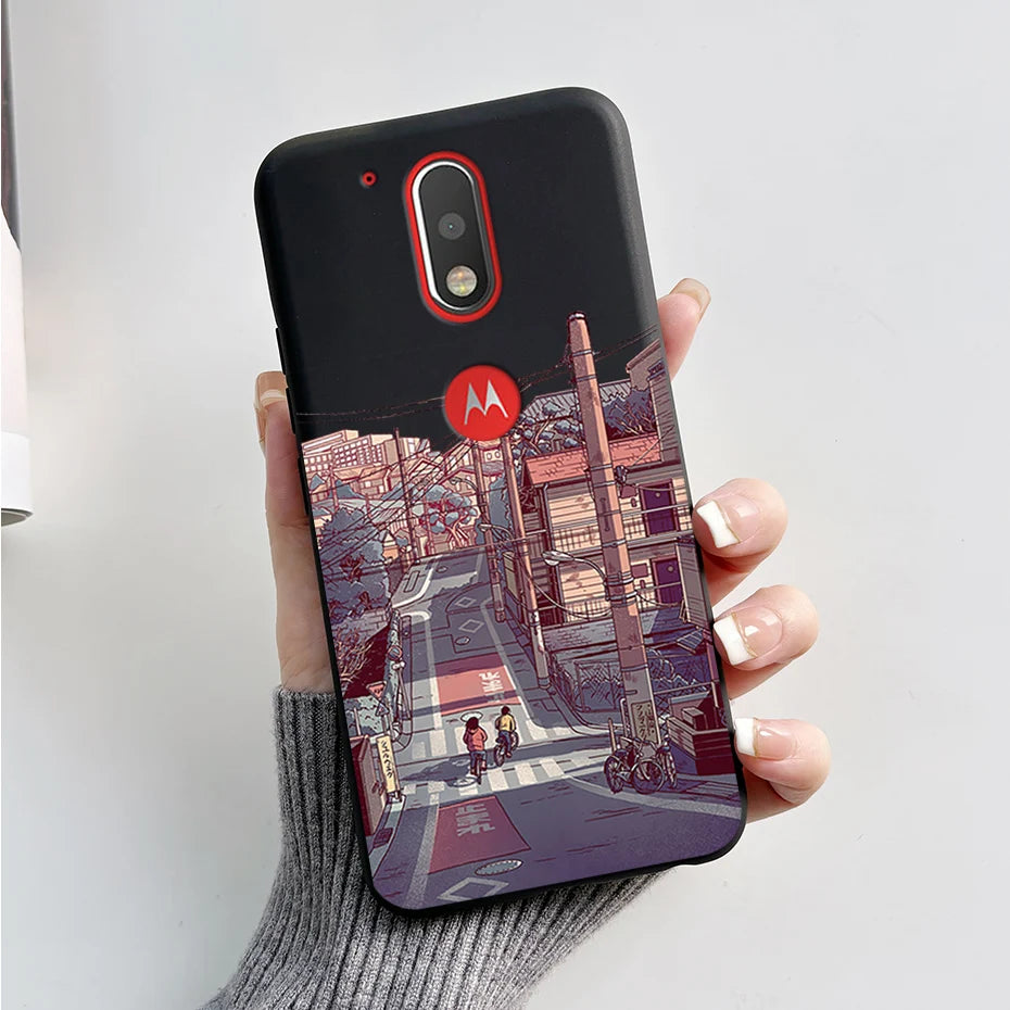 Case for Motorola Moto G4 / Moto G4 Plus / Moto G4 Play Back Cover Fashion Marble Silicone Soft TPU Protective Phone Cases Coque