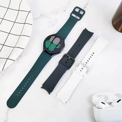 Silicone Strap For Samsung Galaxy Watch 4/5/6/7 40mm/44mm Pro 45mm Band No Gap Bracelet Belt Watch 4 6 Classic 47mm/46mm Correa