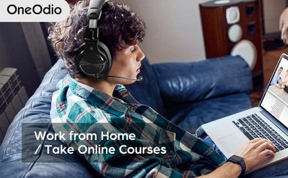 Oneodio A71D Computer Gaming Headset With Detachable Microphone Wired Over Ear Call Center Headphones For PC Skype Office Gamer