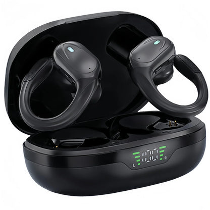 TWS Bluetooth 6.0 Earhook Earphone Sports Headsets Led Headphone Wireless Earbuds Noise Reduction Microphone 60H HiFi Music Time