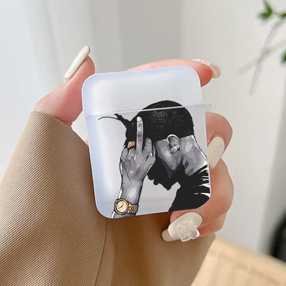 Rapper 2Pac Tupac Shakur Earphone Case for Airpods 3 3rd 4 4th Wireless Headphone Cover Air Pods Pro 3 2 1 Shockproof Fundas