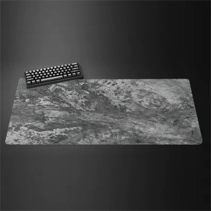 Gray Mouse Pad Large/Small Overlocked Mousepad NonSlip Desktop Keyboard Table Pad Gray Series Game Desk Mat Computer Accessories