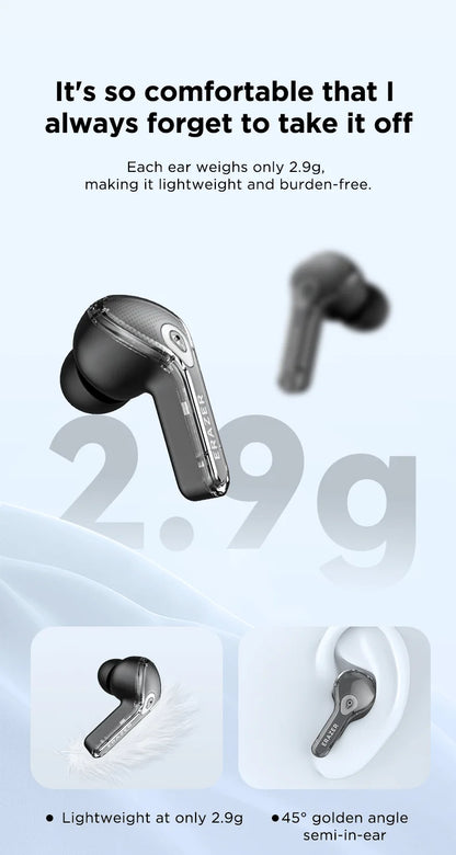 Low Latency Earphones ERAZER XP16 Wireless Earbuds AI Translation High-definition LCD Display For Music Sports Gaming Office