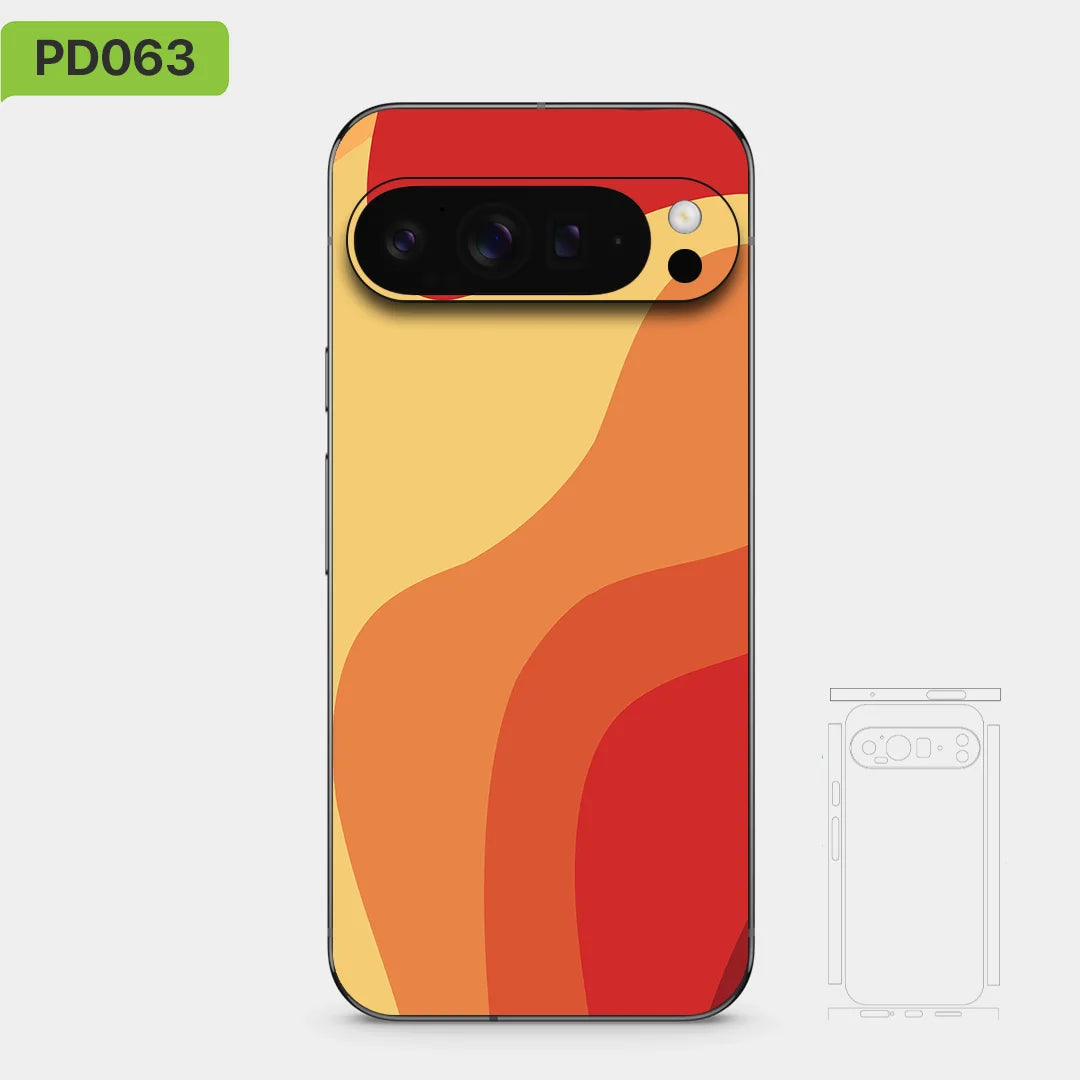 Colorful Decal Skin for Google Pixel 10 9 8 7 Pro 10a 9a Back Screen Protector Film Cover Case Macaroon Wrap Matte Sticker
