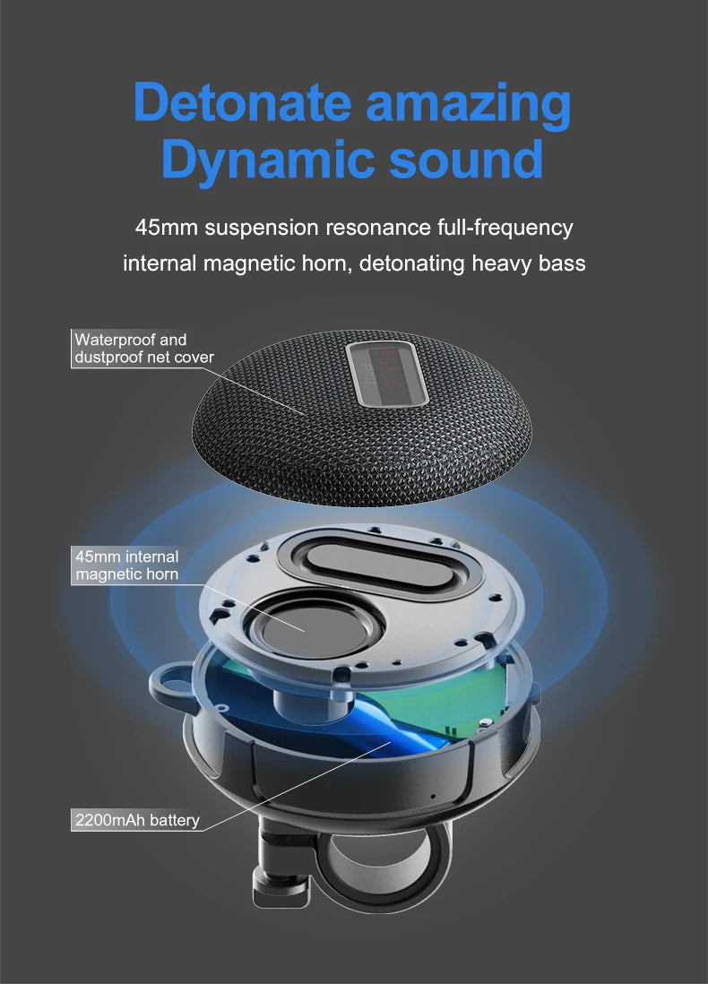 Caixa De Som Bluetooth Speaker Portable Sound Box Music Wireless Mini Subwoofer Column Bocina Blootooth Baffle Bicycle Bike Loud