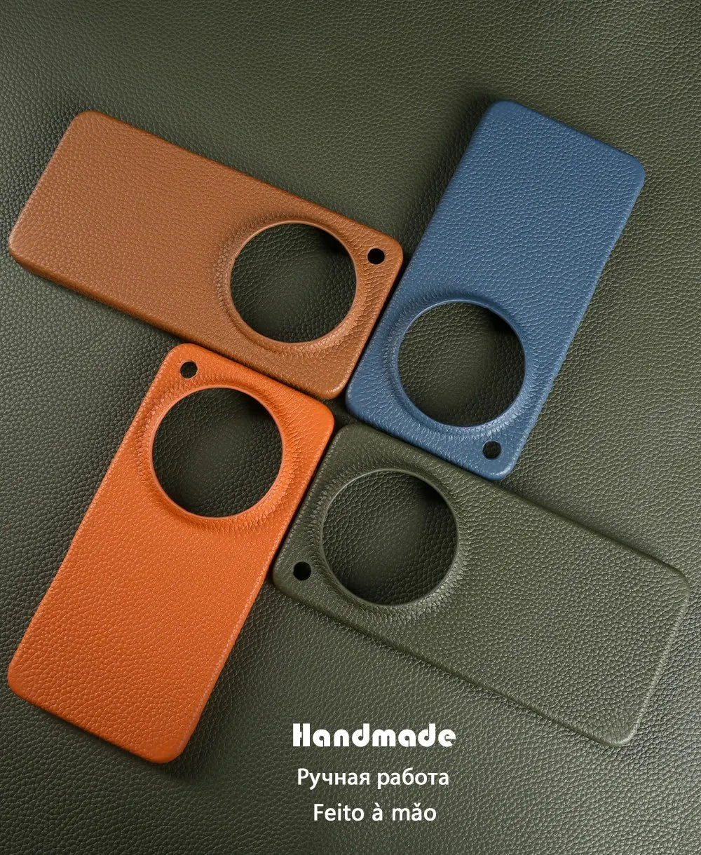 Magnetic Luxury Genuine Leather Case for OPPO Find X8 Pro X9Ultra X7 X6 X7Ultra Wireless Charging Back Coque Shockproof Fundas