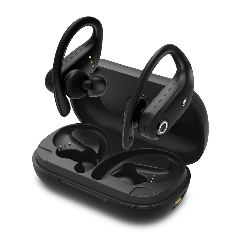 Wireless Headphones TWS Bluetooth 5.0 Earphones Sport Stereo Earbuds Headset For Phone with 4-Mics Clear Call Power Bank 1200mAh