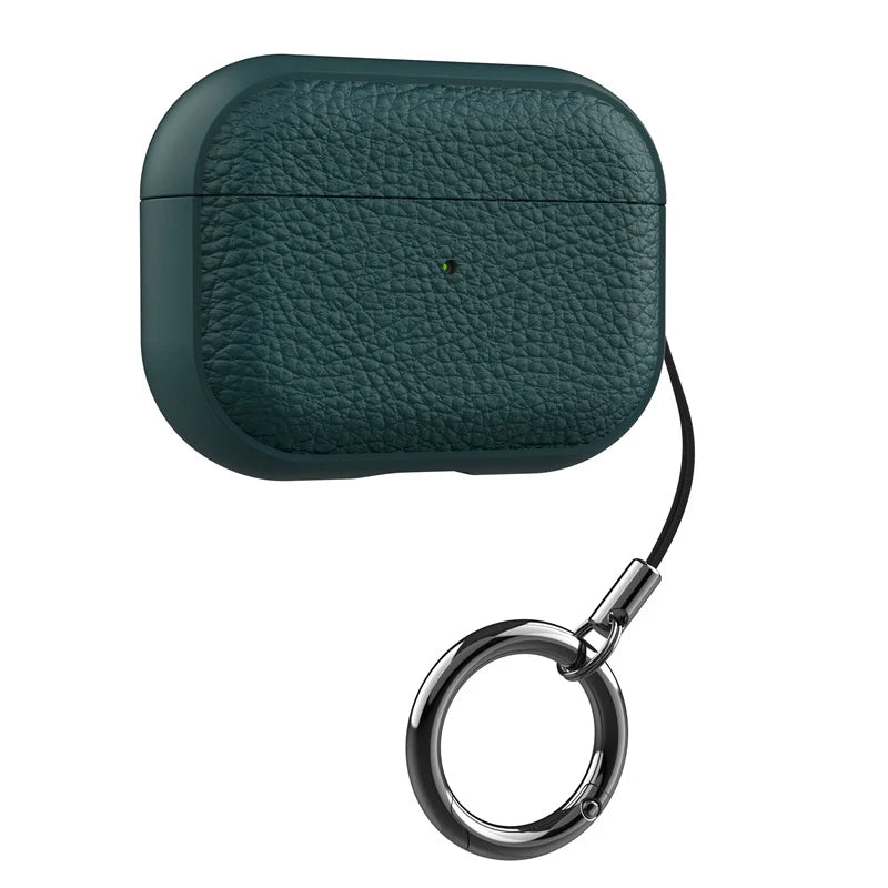 TPU Leather Case For AirPods 4 3 2 1 Earphones Protective Cases For Apple Air Pods Pro 1st 2nd Gen Cover Headset Shell With Hook