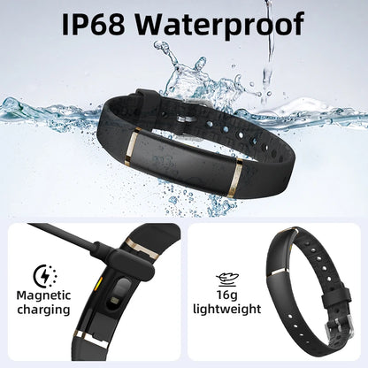 New Sport Fitness Tracker Smart Bracelet Heart Rate HRV Monitor Pedometer Remote Control Photography Smart Watch for Android iOS