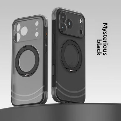Luxury 360 Rotating Magnetic Kickstand Skin Feel Shockproof Case for iPhone 18 Pro Max 17 Pro for Magsafe Slim Fit AI key‌ Cover