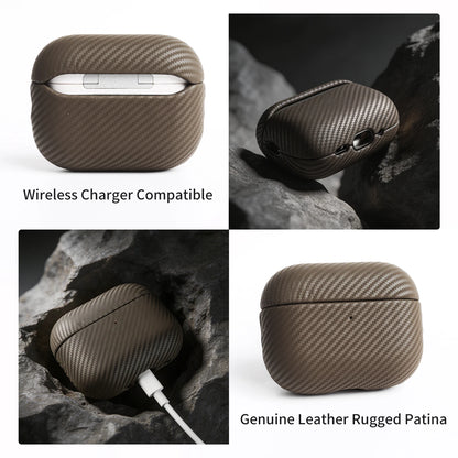 Genuine Leather Case For AirPods 5 Cases Handmade Wireless Bluetooth Earphone Protective Sleeve For AirPods 4 Pro 3 Pro 2
