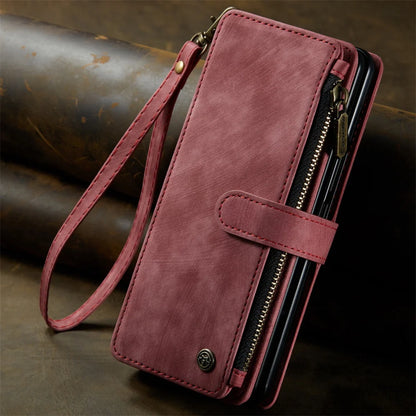 Leather Case for Samsung Galaxy Z Fold 8 7 6 Fold 5 4 3 Flip Purse Book Coque Retro Wallet Vintage Card Slots S-pen Holder