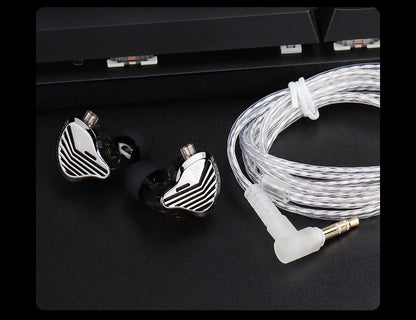 GK-KUNTEN Wired Earphones Flagship Single Motion In Ear Heavy Bass Fever HIFI High Quality Earphones