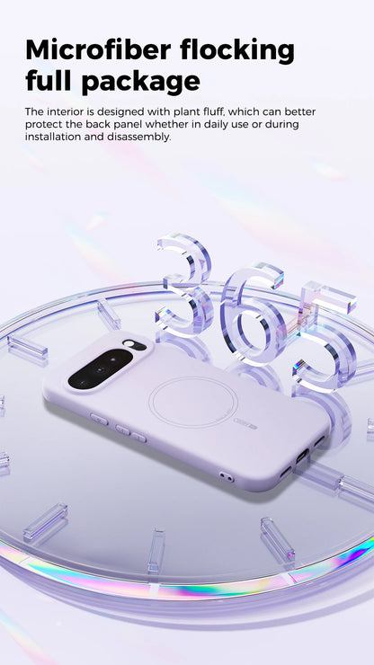 for Magsafe Magnetic Liquid Silicone Case for Google Pixel 11 10 Pro XL 10ProXL All Around Protect Wireless Charge Soft Cover