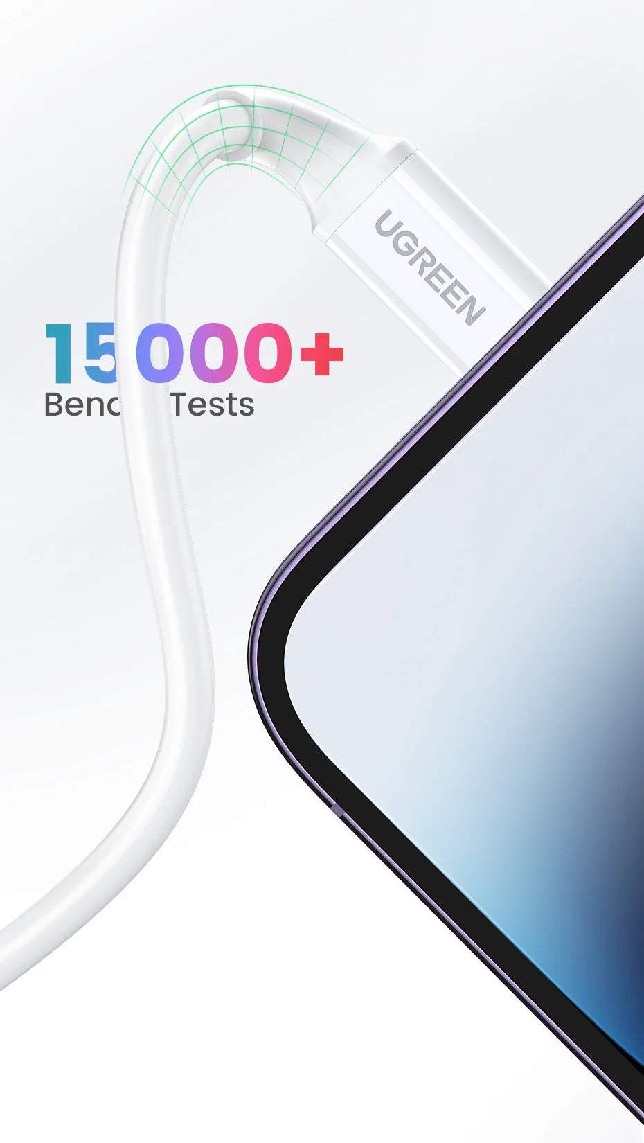 UGREEN MFi 20W PD USB C to Lightning Cable for iPhone 14 13 12 11 Fast Charging for Apple iPad Phone Charger 25cm 50cm 2m short
