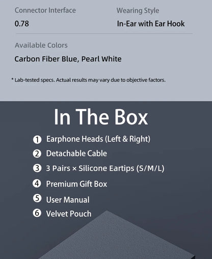 Wired Earphones for iPod, Hybrid 1DD 1BA HIFI In-Ear Headphones Deep Bass 3.5mm Detachable Cable Noise Isolation Headset