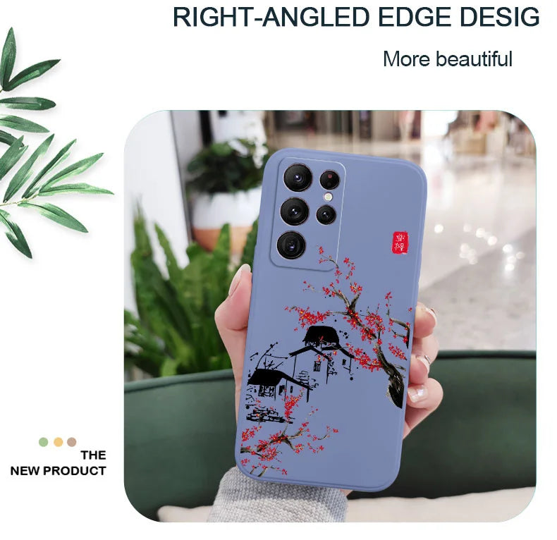 Field Wind Phone Case For Samsung Galaxy S25FE  S24 S23 S22 S21 S20 S10 S10E S9 Ultra Plus FE Note 20 Ultra 10 9 Plus Cover