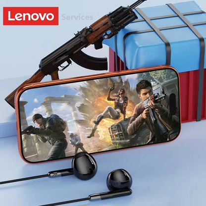 Lenovo Y106 3.5mm TypeC Wired Earphone With Microphone In Ear Wire-controlled Headset HiFi Sound Gaming Earbuds Low Latency New
