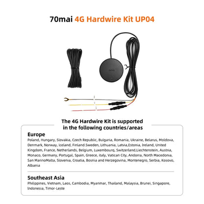 70mai A810S 4K Dash Cam IMX678 Dual HDR Supercapacitor 4G LTE Remote Control Wi-Fi 6 5GHz Voice Control GPS ADAS Car Camera