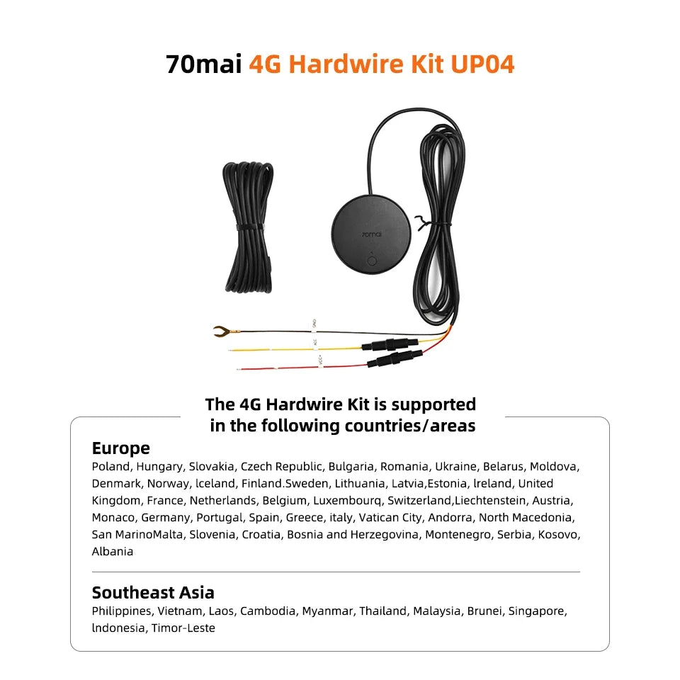 70mai A810S 4K Dash Cam IMX678 Dual HDR Supercapacitor 4G LTE Remote Control Wi-Fi 6 5GHz Voice Control GPS ADAS Car Camera